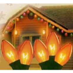 25ct Red Transparent C9 Christmas Light Set - 24ft Green Wire -Beauty Wreaths Shop dhof200951 03 03 06672.1667491136