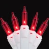 100-Count Red Mini Christmas Light Set, 18ft White Wire -Beauty Wreaths Shop dhof 2980 23 55129.1667680760