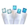 50 Turquoise Blue Glacier LED Wide Angle Christmas String Lights - 25.17 Ft White Wire -Beauty Wreaths Shop dlig 1102340 1 34189.1667654488