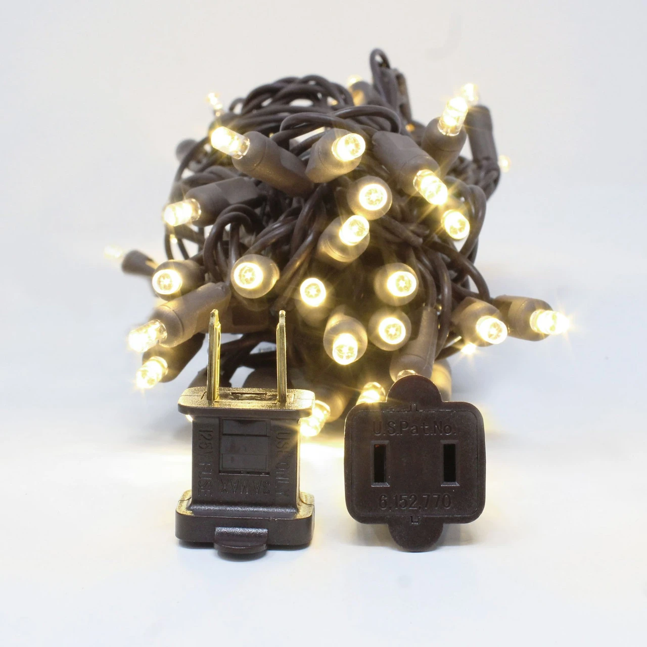 70 Warm White LED Wide Angle Christmas String Lights - 35.17 Ft Green Wire 5 70 Warm White LED Wide Angle Christmas String Lights - 35.17 Ft Green Wire - Image 3