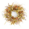 Brown And Beige Mini Pumpkin Fall Leaf Harvest Twig Wreath, 19.5-Inch -Beauty Wreaths Shop dmel 83686ds 62596.1684536337