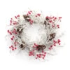Icy Pinecone And Berry Artificial Christmas Twig Wreath, 22.75-Inch, Unlit -Beauty Wreaths Shop dmel 84265ds 84381.1687598332