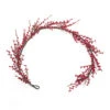 Set Of 2 Red And Brown Berry Twig Artificial Christmas Garlands 5' X 9.5"