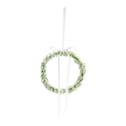 Set Of 6 Green Frosted Mixed Berry Christmas Wreath 7"