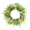Green And White Mixed Foliage Spring Floral Wreath, 27.5-Inch -Beauty Wreaths Shop dmel 85459ds 1 95855.1680628369