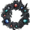 Pre-Lit Black And Blue Eyeball Halloween Wreath - 15-Inch 1 Pre-Lit Black And Blue Eyeball Halloween Wreath - 15-Inch -Beauty Wreaths Shop dmor ss75285 02366.1678878462