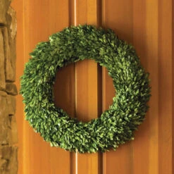 Natural Fiber Artificial Boxwood Christmas Wreath - 24-Inch, Unlit -Beauty Wreaths Shop dnapa 7515pg 3 69892.1667562090