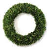 Natural Fiber Artificial Boxwood Christmas Wreath - 24-Inch, Unlit -Beauty Wreaths Shop dnapa 7515pg 61991.1667562090
