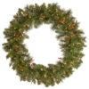 Pre-Lit Spruce Berries And Pine Cones Artificial Christmas Wreath - 36-Inch, Clear Lights -Beauty Wreaths Shop dnat20cw7 306 36w 1 64959.1667536741