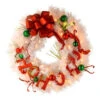 24" Pre-Lit Decorative Collection Ho Ho Ho Artificial Christmas Wreath – Warm White LED Lights -Beauty Wreaths Shop dnat20dc13 136 24wb 1 1 33056.1667643645