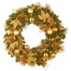 24" Pre-Lit Spruce Artificial Christmas Wreath - Battery Operated Warm White LED Lights -Beauty Wreaths Shop dnat20dc13e28090109e2809024wb 92546.1667519851