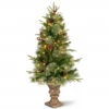 4' Pre-lit Potted Colonial Entrance Artificial Christmas Tree – Clear Lights -Beauty Wreaths Shop dnat20peco4 306 40 76519.1667684367