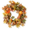 Decorated Maple Leaf Artificial Wreath - 24-Inch -Beauty Wreaths Shop dnat20rahv abn71202 35237.1667580409