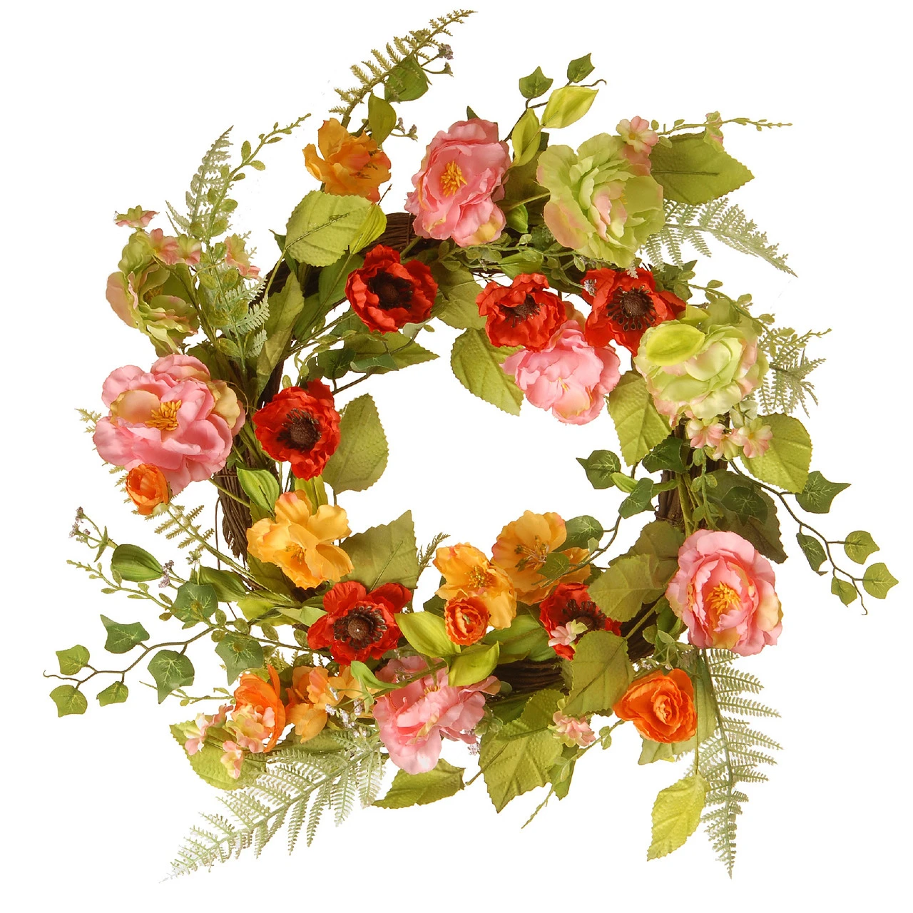 22" Spring Flower Wreath 3 22" Spring Flower Wreath