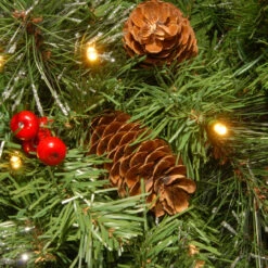 30" Pre-Lit BO Crestwood Spruce Artificial Christmas Wreath - Warm White LED Lights -Beauty Wreaths Shop dnat cw7 309l 30w b1 4 67573.1667656848