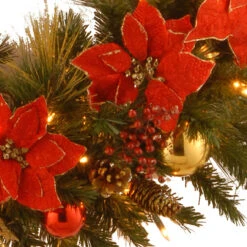 Pre-Lit Decorative Home Spun Artificial Christmas Wreath - 36-Inch, Clear Lights 7 Pre-Lit Decorative Home Spun Artificial Christmas Wreath - 36-Inch, Clear Lights -Beauty Wreaths Shop dnat dc13 111l 36w 3 92748.1667616349