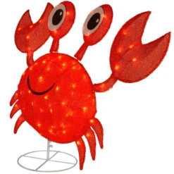 48” LED Lighted Red Sisal Crab Outdoor Decoration -Beauty Wreaths Shop dnat df 070011l 3 22830.1667656849