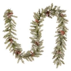 9' X 10" Pre-Lit Dunhill Fir Artificial Christmas Garland With Red Berries – Clear Lights -Beauty Wreaths Shop dnat duf 300 9a 1 4 13294.1667535992