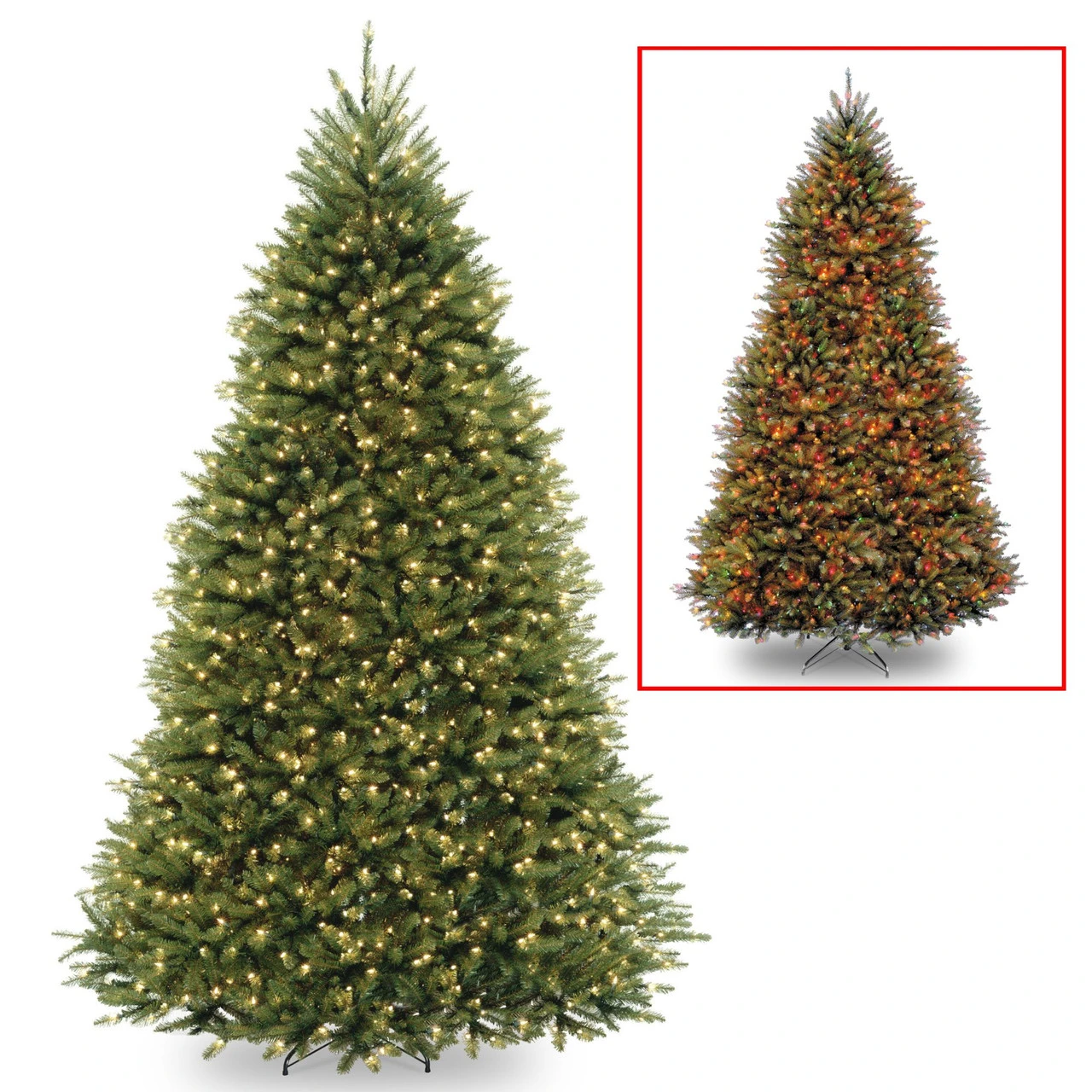 9’ Pre-Lit Full Dunhill Fir Artificial Christmas Tree – Multi-Color/Warm White LED Lights 3 9’ Pre-Lit Full Dunhill Fir Artificial Christmas Tree – Multi-Color/Warm White LED Lights