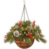 20" Vibrantly Colored Hanging Basket With Warm White LED Lights -Beauty Wreaths Shop dnat frb 20hlw b1 1 03261.1667511509