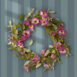 20” Garden Accents Floral Daisy Wreath -Beauty Wreaths Shop dnat gaf30 20wdlp 3 08943.1667522077