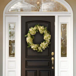 Hydrangea Flower And Berries Garden Accents Artificial Wreath - 24-Inch -Beauty Wreaths Shop dnat gahb30 24wc 3 49465.1667580433