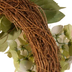 Hydrangea Flower And Berries Garden Accents Artificial Wreath - 24-Inch -Beauty Wreaths Shop dnat gahb30 24wc 5 40040.1667580434
