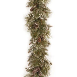 6' X 10" Glittery Bristle Pine Artificial Christmas Garland - Unlit -Beauty Wreaths Shop dnat gb1 50 6a 1 4 02931.1667536561