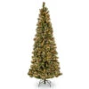 6.5’ Pre-Lit Glittery Pine Christmas Tree – Clear Lights
