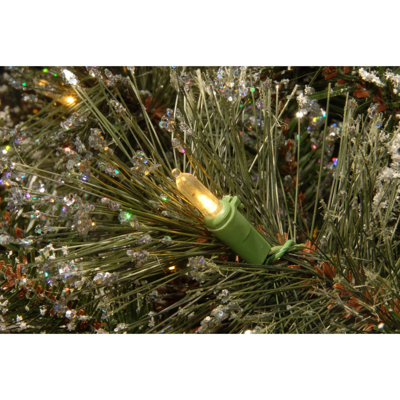 4' Pre-lit Potted Glittery Bristle Christmas Tree – Clear Lights 6 4' Pre-lit Potted Glittery Bristle Christmas Tree – Clear Lights - Image 4