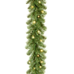 9' X 10” Pre-Lit Kincaid Spruce Artificial Christmas Garland - Clear Lights