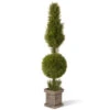60" Green Cone And Ball Juniper Spiral Artificial Christmas Topiary