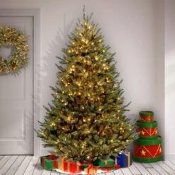 6.5’ Pre-Lit Natural Fraser Medium Fir Artificial Christmas Tree – Clear Lights -Beauty Wreaths Shop dnat naffmh1 65lo 3 50099.1667576609