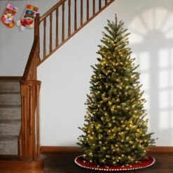 7.5' Pre-Lit Natural Fraser Slim Artificial Christmas Tree – Clear Lights 7 7.5' Pre-Lit Natural Fraser Slim Artificial Christmas Tree – Clear Lights -Beauty Wreaths Shop dnat naffslh1 75lo 3 87500.1667656573