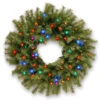 24" B/O Pre-Lit LED Norwood Fir Artificial Christmas Wreath – Multi-Color Lights -Beauty Wreaths Shop dnat nf3 309 24w b 1 83016.1667536525