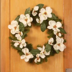 North Valley Spruce Magnolia Artificial Wreath - 24-Inch, Unlit 9 North Valley Spruce Magnolia Artificial Wreath - 24-Inch, Unlit -Beauty Wreaths Shop dnat nrv7 13 24w 4 37356.1667646181