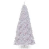 12’ Pre-Lit Medium White North Valley Spruce Artificial Christmas Tree - Clear Lights
