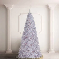 12’ Pre-Lit Medium White North Valley Spruce Artificial Christmas Tree - Clear Lights -Beauty Wreaths Shop dnat nrvw7 302 120 3 17812.1667574319