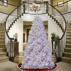 9’ Pre-Lit North Valley White Spruce Artificial Christmas Tree - Clear Lights -Beauty Wreaths Shop dnat nrvw7 302 90 3 79106.1667571944