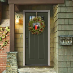 Bristle Berry Artificial Christmas Wreath – 24-Inch, Single Candle, Unlit 7 Bristle Berry Artificial Christmas Wreath – 24-Inch, Single Candle, Unlit -Beauty Wreaths Shop dnat pebb3 300n24wbr 3 28473.1667639670