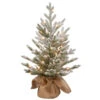 2.5' Pre-Lit Medium Snowy Cambridge Artificial Christmas Tree - Warm White LED Lights -Beauty Wreaths Shop dnat pecaf1 306 25b1 1 57068.1667575688