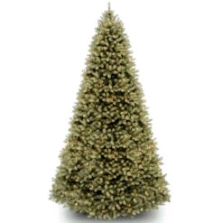 9’ Pre-Lit Downswept Douglas Fir Artificial Christmas Tree – Clear Lights