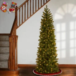 6.5’ Pre-Lit Downswept Douglas Slim Fir Artificial Christmas Tree - Clear Lights -Beauty Wreaths Shop dnat pedd4 392 65 4 95772.1667656806