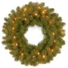 Pre-Lit Downswept Douglas Christmas Wreath - 24-Inch, LED Lights -Beauty Wreaths Shop dnat pedd8 312l 24w1 1 27015.1667656807