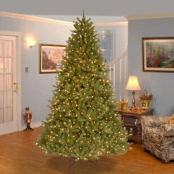 7.5’ Pre-Lit Medium Fir Artificial Christmas Tree - Clear Lights -Beauty Wreaths Shop dnat pegf4 307 75 4 19483.1667684323