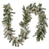 9' X 12" Pre-Lit Battery Operated Snowy Sheffield Spruce Artificial Christmas Garland - Multi-Color LED Lights -Beauty Wreaths Shop dnat pesl3 315dk 9b 1 00139.1667574297