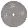 42" Gray And White Snowflake Embroidered Christmas Tree Skirt -Beauty Wreaths Shop dnat rac c30910c48 1 1 88652.1667563392