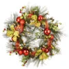 30" Pre-Lit LED Ornament Battery Operated Artificial Christmas Wreath - White Lights -Beauty Wreaths Shop dnat rac js1901x30 1 50647.1667531750