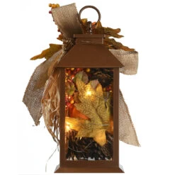 12" LED Lighted Fall Harvest Sunflower Lantern -Beauty Wreaths Shop dnat rah sk2533a 1 3 44056.1667517613