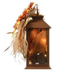 12" LED Lighted Fall Harvest Sunflower Lantern -Beauty Wreaths Shop dnat rah sk2533a 1 4 28872.1667517613